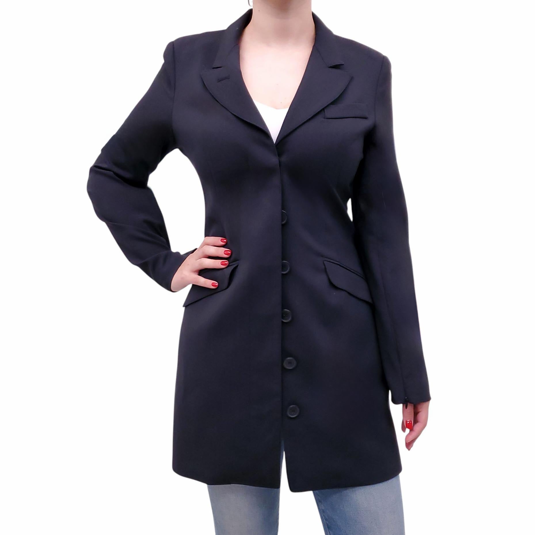SMYTHE BLACK LONG BLAZER - SIZE 4