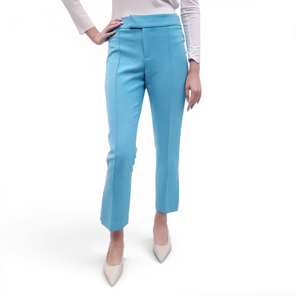 SMYTHE BLUE BLAZER SET WITH POLKA DOT LINING - SIZE 4