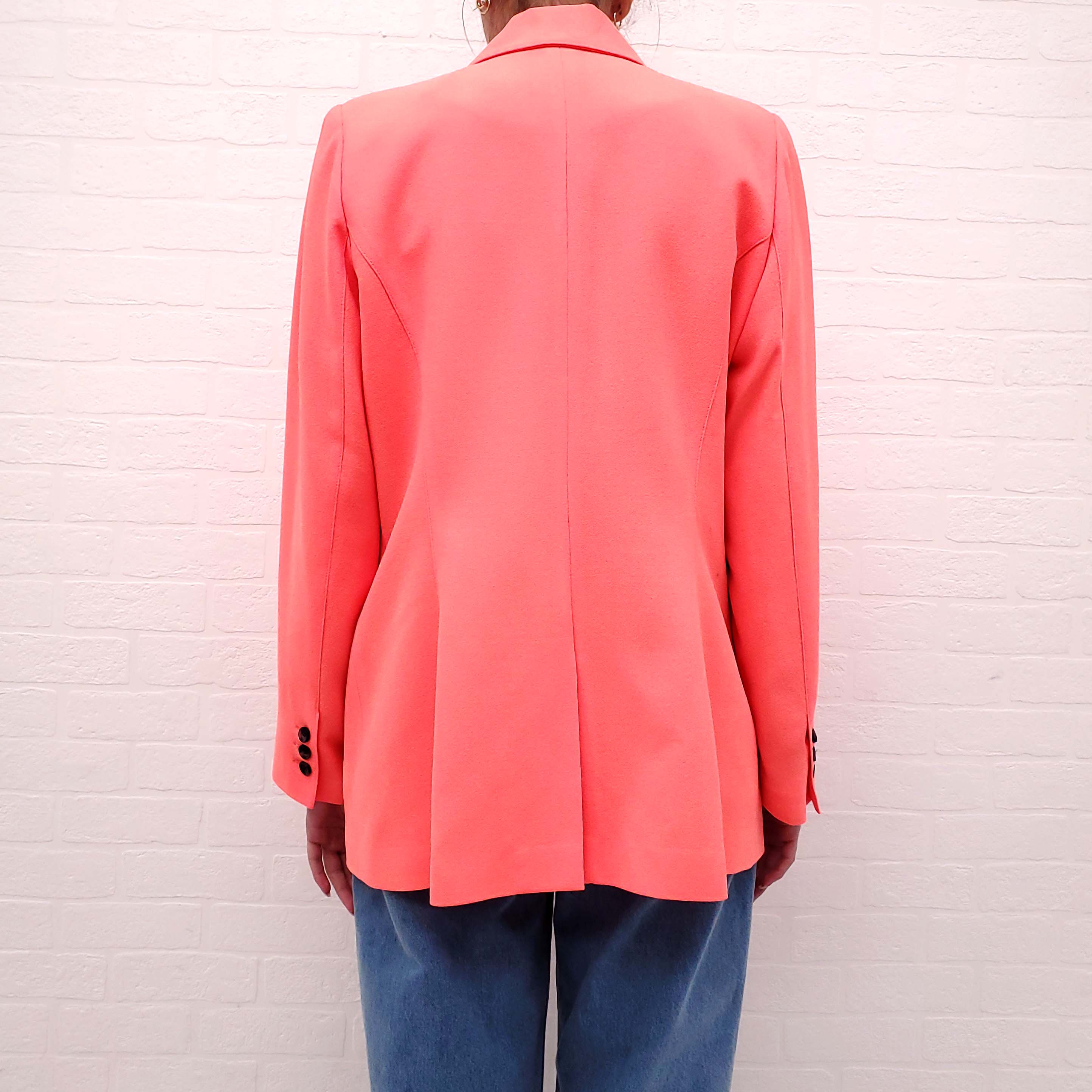 SMYTHE CORAL ORANGE BLAZER - SIZE 16