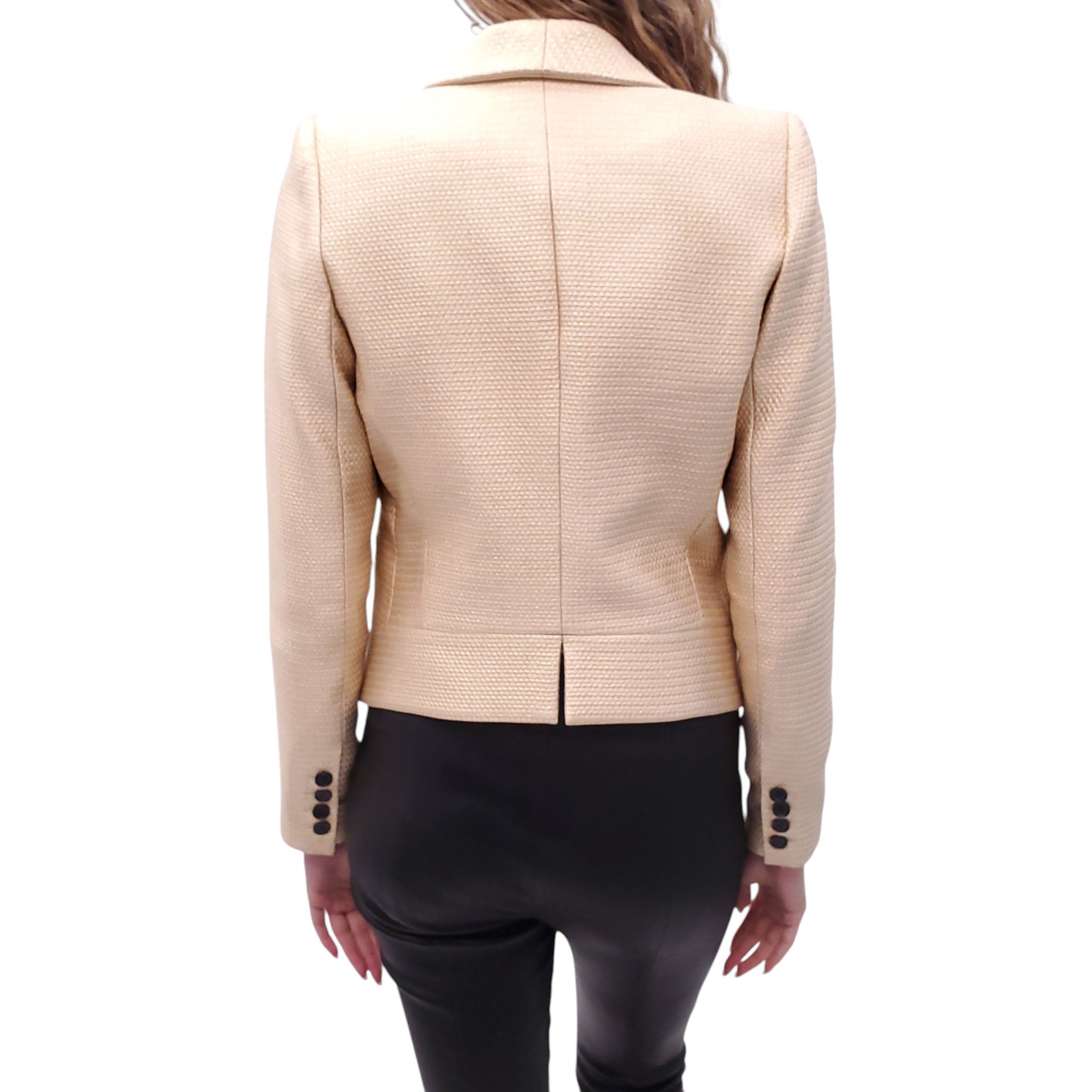 SMYTHE GOLD METALLIC BLAZER - SIZE 4