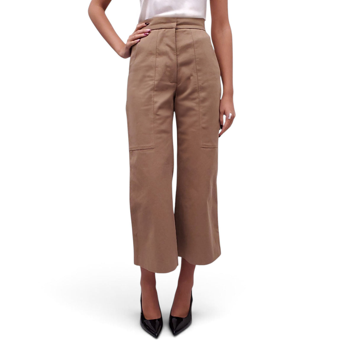 SMYTHE KHAKI TROUSERS - SIZE 0