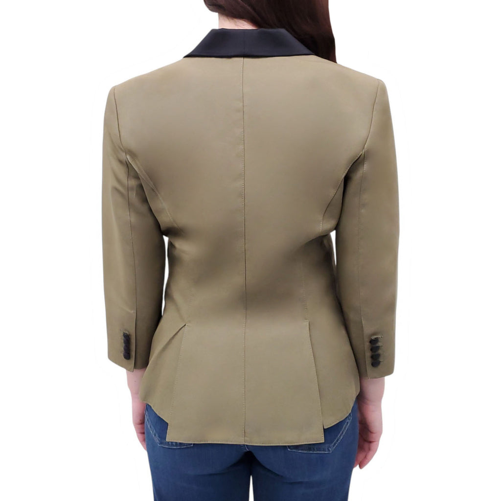 SMYTHE KHAKI TUXEDO STYLE BLAZER - SIZE 8