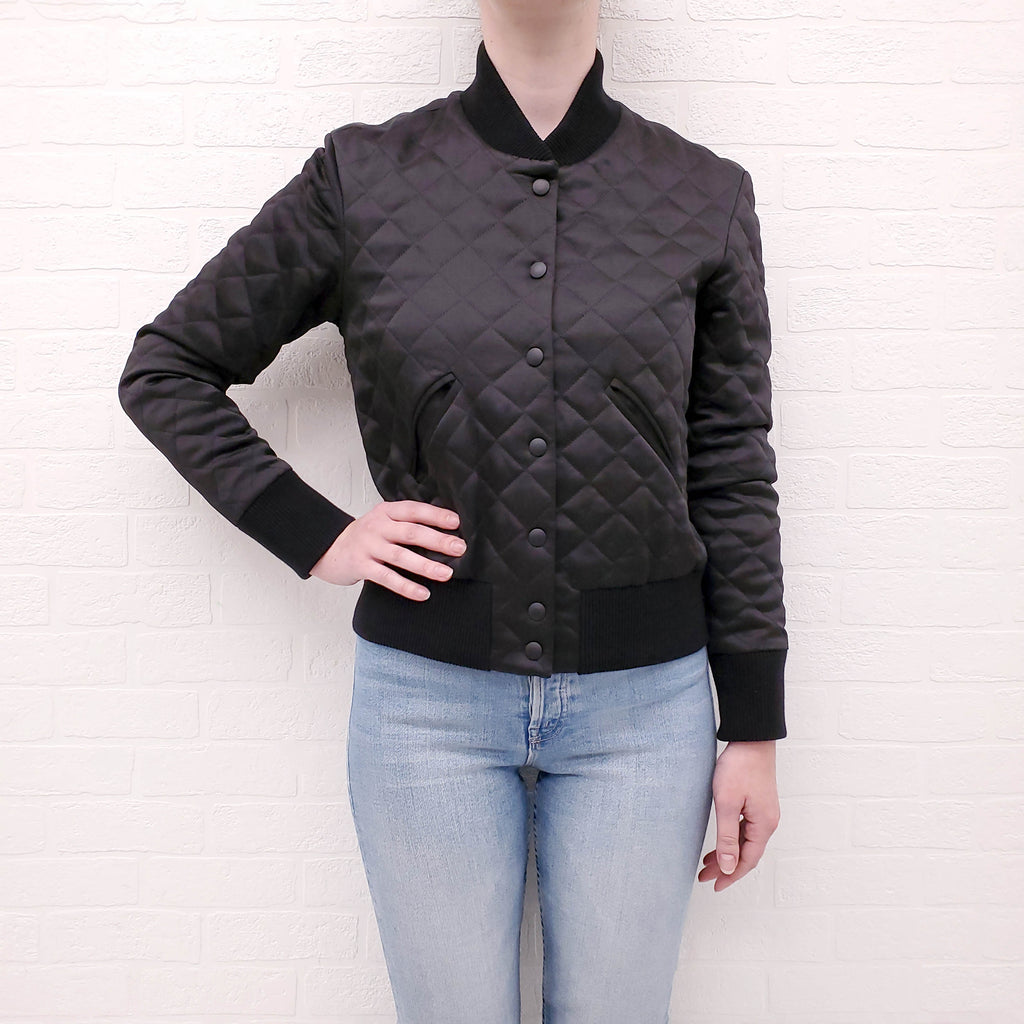 SMYTHE PADDED BOMBER JACKET - SIZE 4