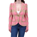 SMYTHE PINK PLAID DUTCHESS BLAZER - SIZE 10