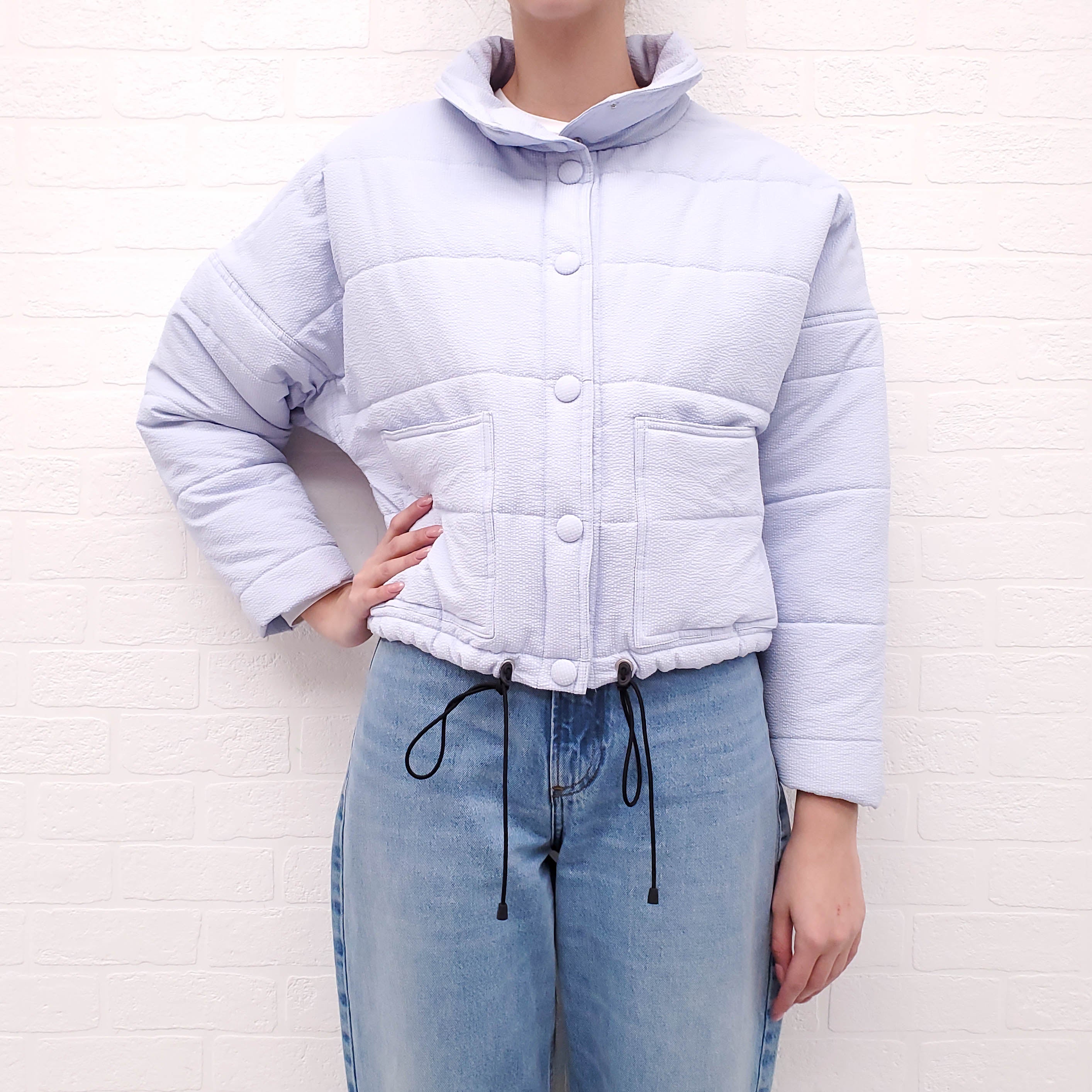 SMYTHE PURPLE PUFFER JACKET - SIZE 6