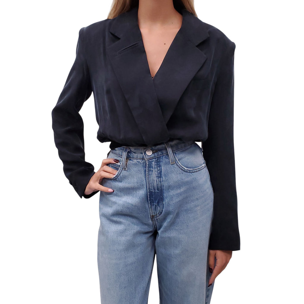 SMYTHE TUXEDO BODYSUIT - SIZE S