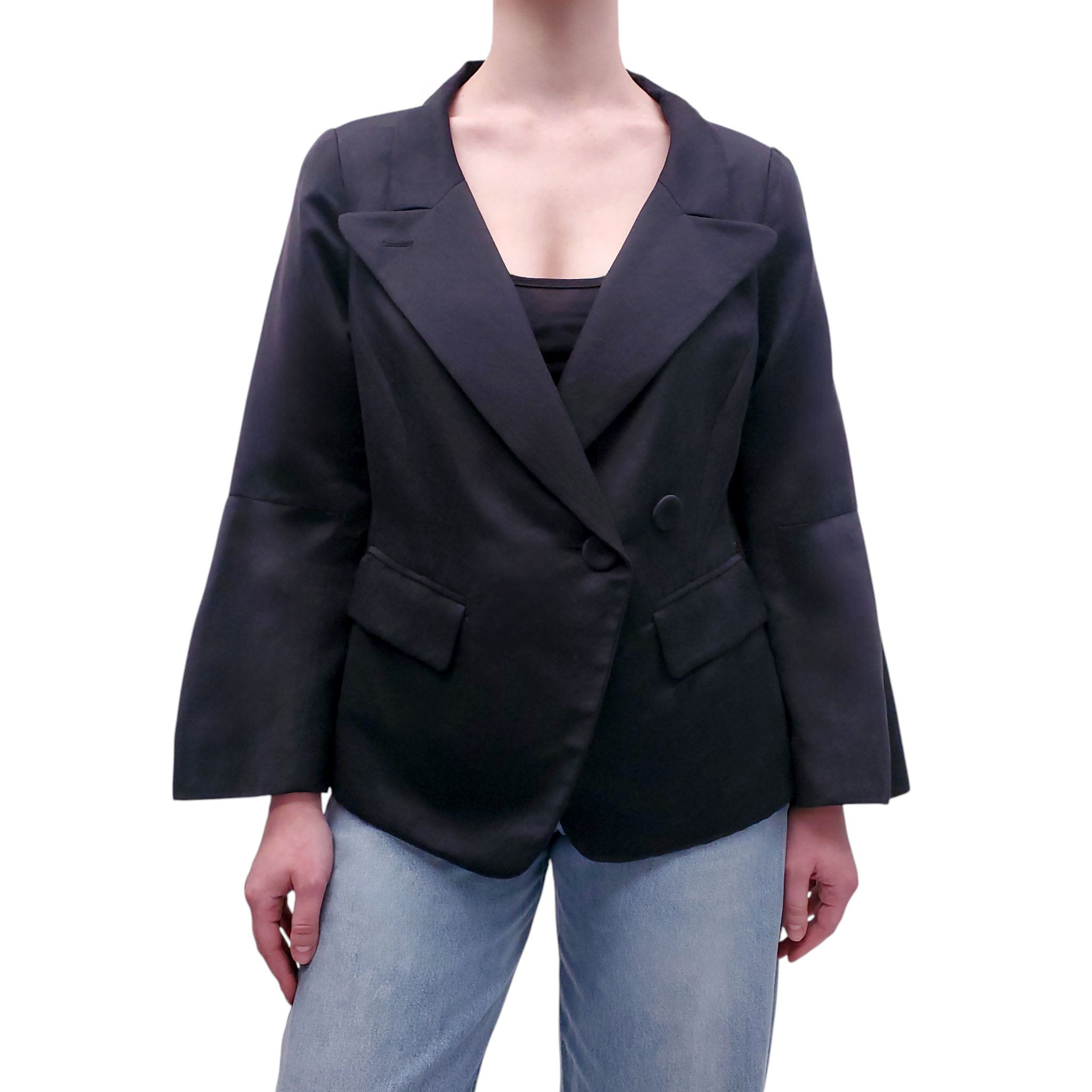 SONIA RYKIEL BLACK BLAZER - SIZE 44