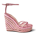 SOPHIA WEBSTER PINK CRYSTAL WEDGES - SIZE 40.5