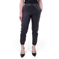 SPRWMN NAVY LEATHER PANTS - SIZE XS