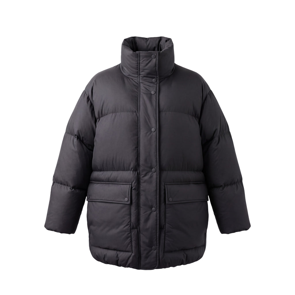 STAND STUDIO BLACK PUFFER JACKET - SIZE 34