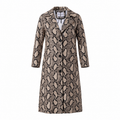 STAND STUDIO SNAKESKIN EFFECT COAT - SIZE 38