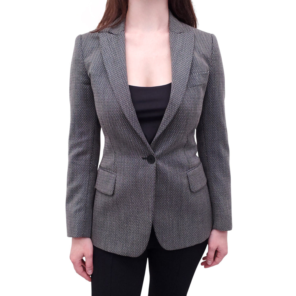 STELLA MCCARTNEY BLACK AND WHITE BLAZER - SIZE 38