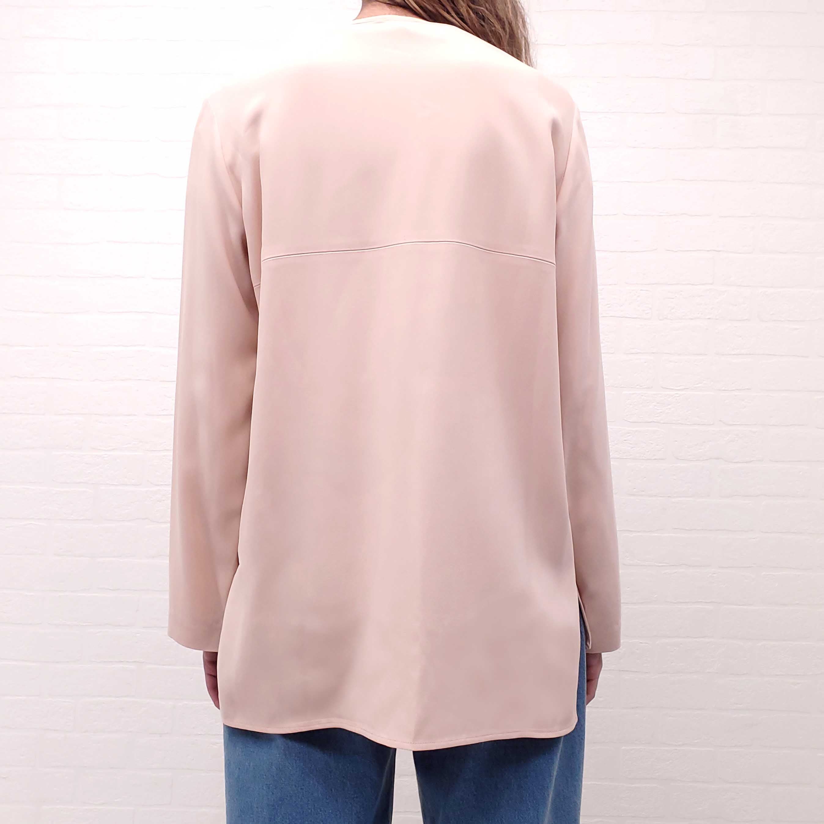 STELLA MCCARTNEY BLUSH PINK BLOUSE WITH ZIPPER - SIZE 44