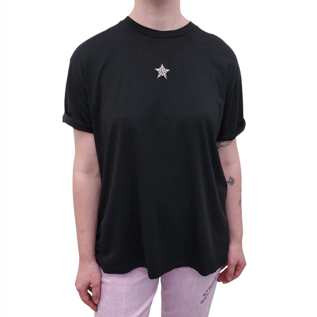 STELLA MCCARTNEY CRYSTAL STAR T-SHIRT - SIZE 42