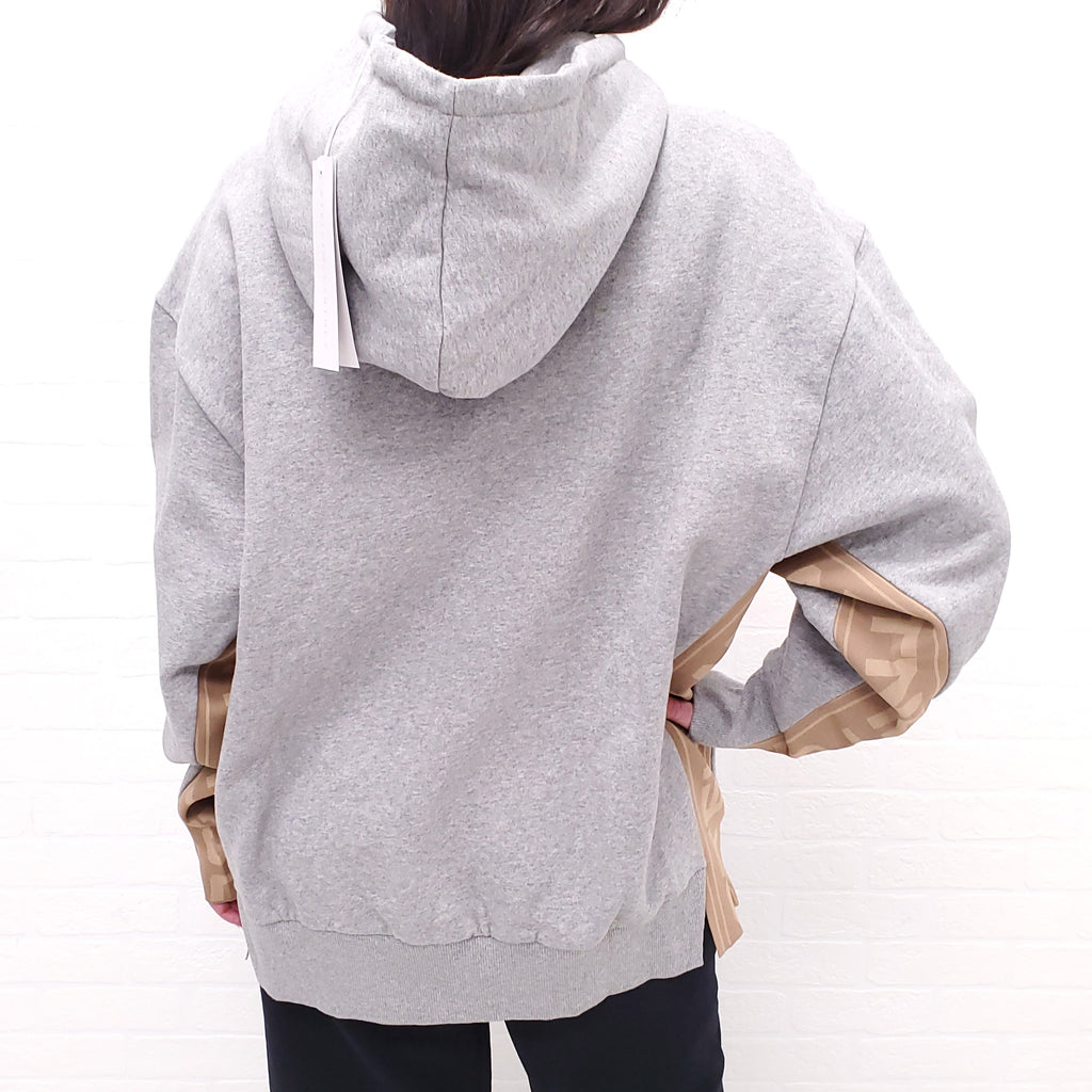 STELLA MCCARTNEY GREY LOGO HOODIE - SIZE S