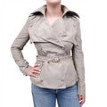 STELLA MCCARTNEY GREY SHORT TRENCH JACKET - SIZE 40