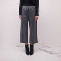 STELLA MCCARTNEY GREY WOOL TROUSERS WITH ELASTIC WAIST - SIZE 42