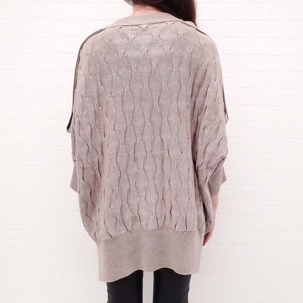 STELLA MCCARTNEY KNIT SWEATER WITH WOOD BUTTONS - SIZE 40