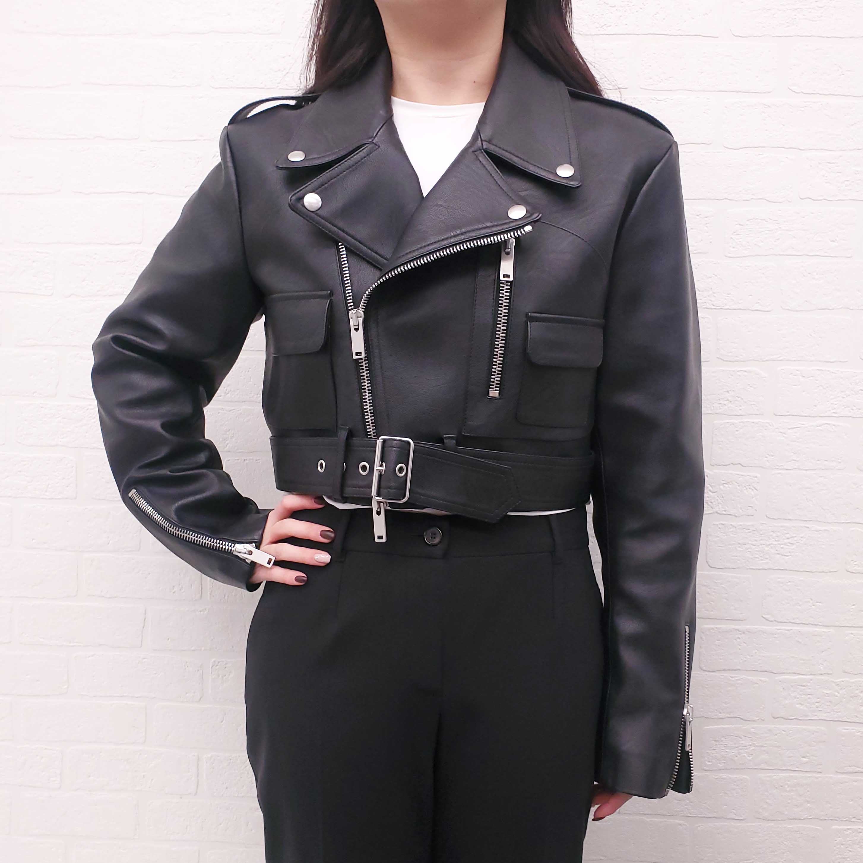STELLA MCCARTNEY LEATHER JACKET - SIZE 44