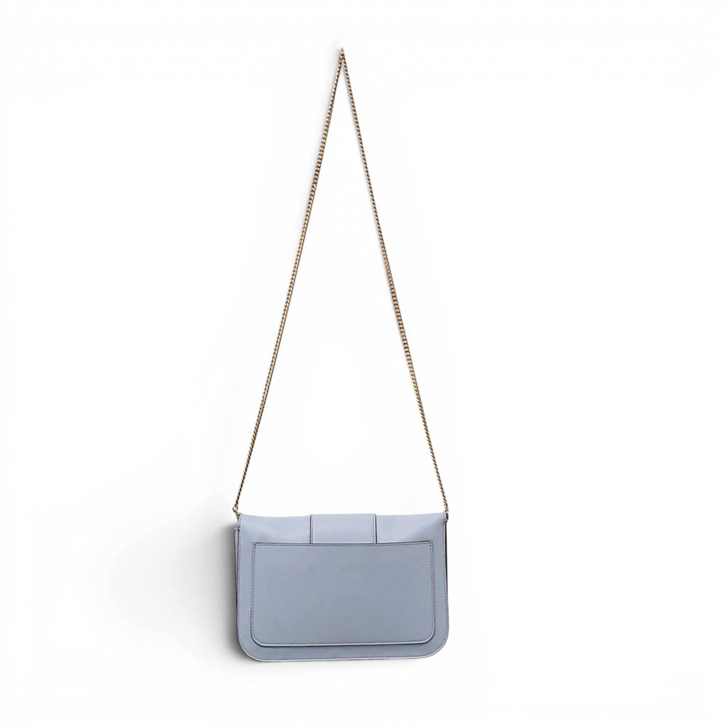 STELLA MCCARTNEY LIGHT BLUE VEGAN LEATHER BAG WITH GOLD HARDWARE