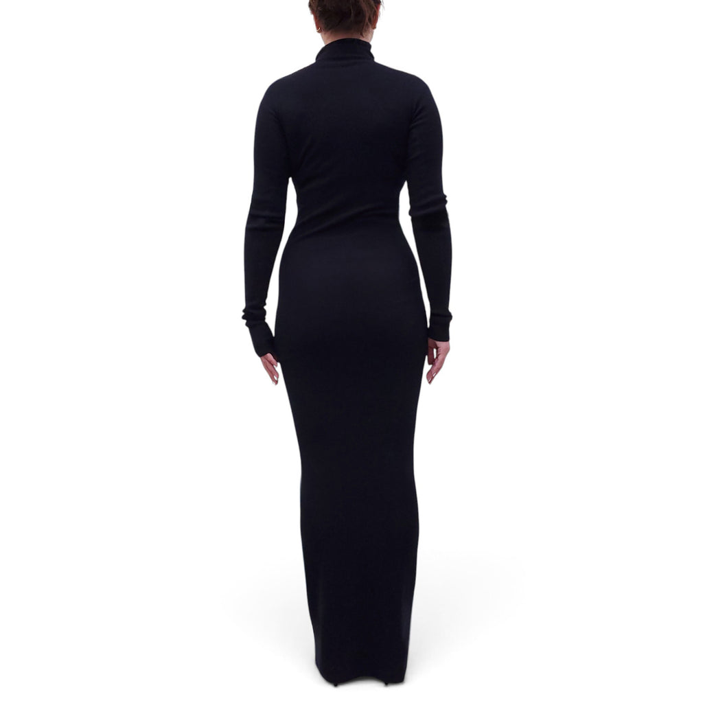 STELLA MCCARTNEY NAVY TURTLENECK SWEATER DRESS - SIZE S