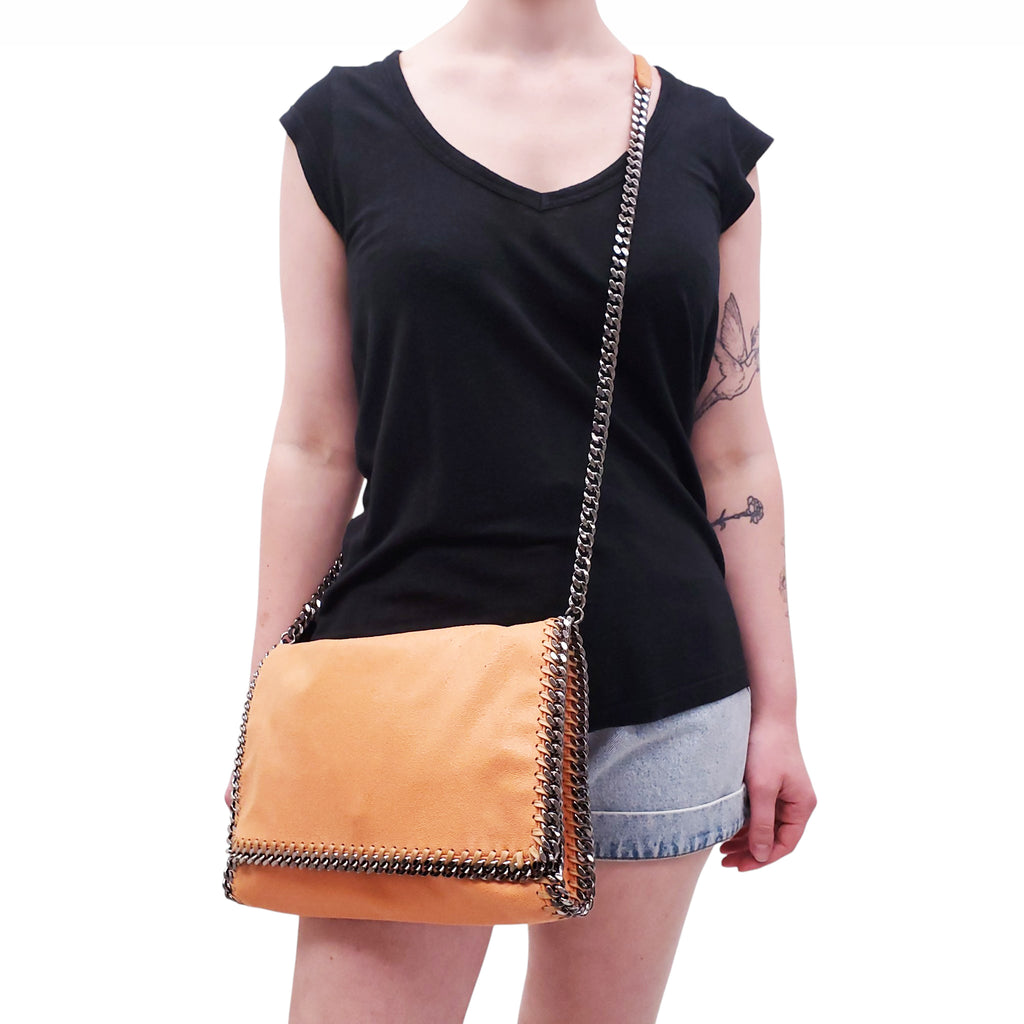 STELLA MCCARTNEY ORANGE 'FALABELLA' CROSSBODY BAG