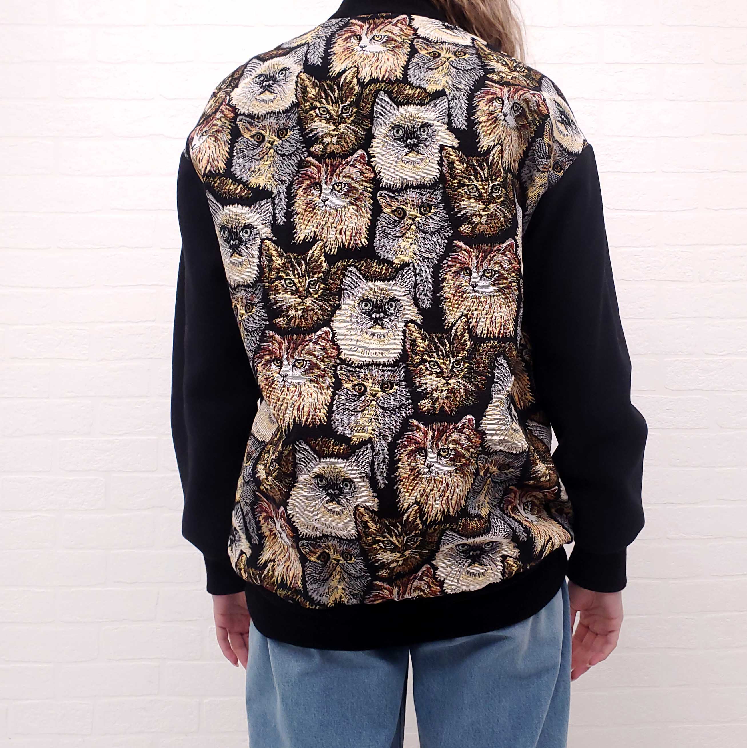 STELLA MCCARTNEY OVERSIZED CAT EMBROIDERED JACKET - SIZE 38