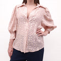 STELLA MCCARTNEY PINK AND GOLD BLOUSE - SIZE 42