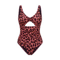 STELLA MCCARTNEY PINK LEOPARD ONE-PIECE SWIMSUIT - SIZE XS
