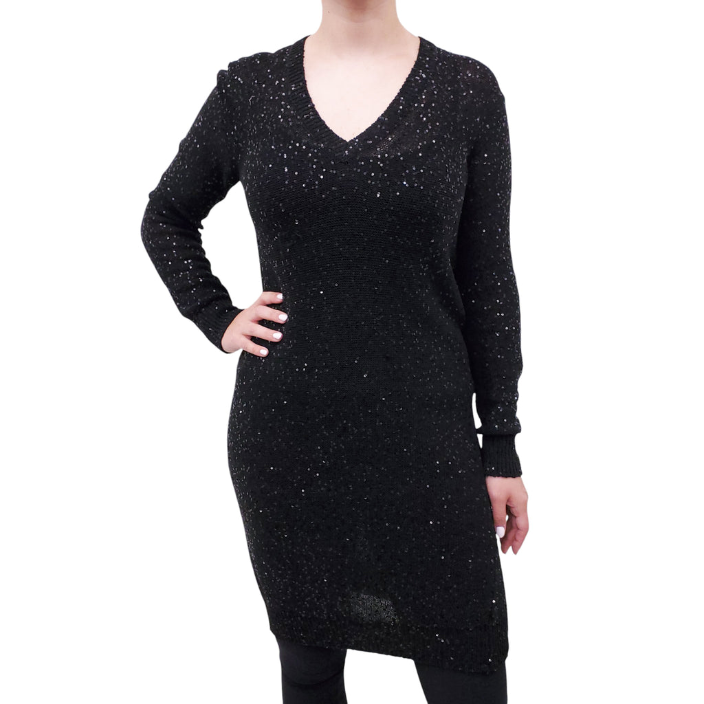 STELLA MCCARTNEY SEQUIN KNIT DRESS - SIZE 40