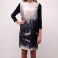 STELLA MCCARTNEY SILK PATTERNED DRESS - SIZE 40