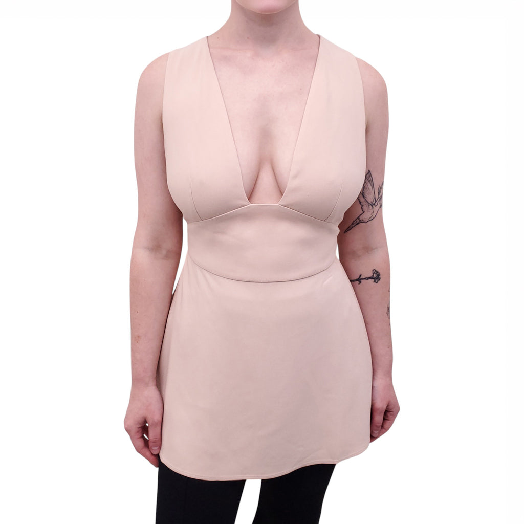 STELLA MCCARTNEY SLEEVELESS BLOUSE IN BLUSH PINK - SIZE 42
