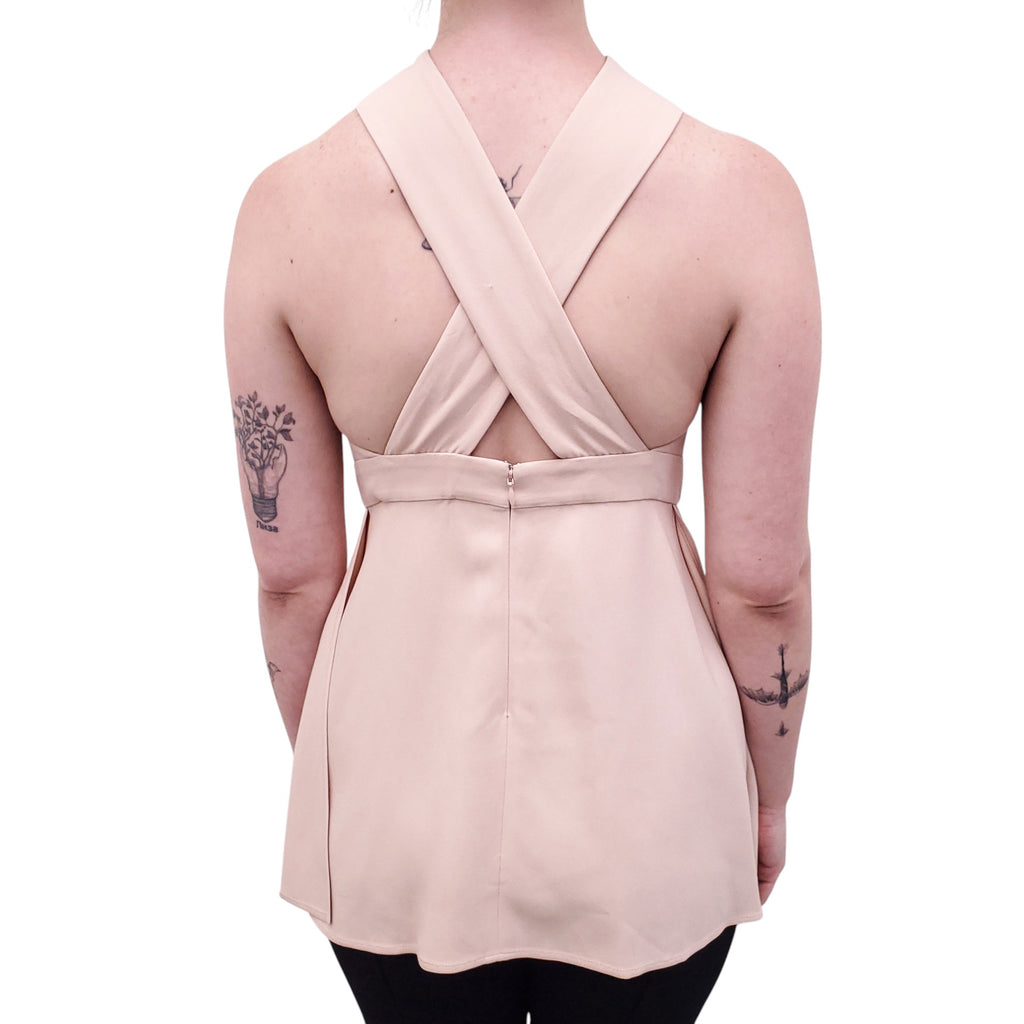 STELLA MCCARTNEY SLEEVELESS BLOUSE IN BLUSH PINK - SIZE 42