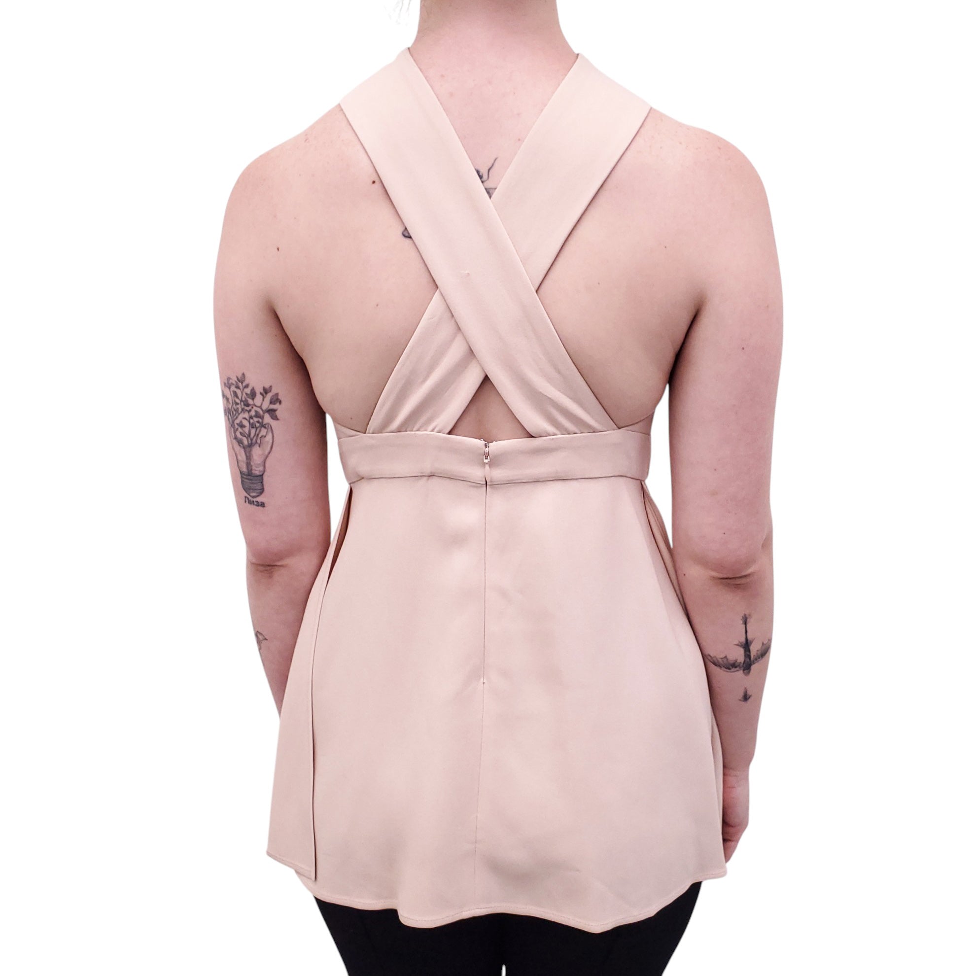 STELLA MCCARTNEY SLEEVELESS BLOUSE IN BLUSH PINK - SIZE 42