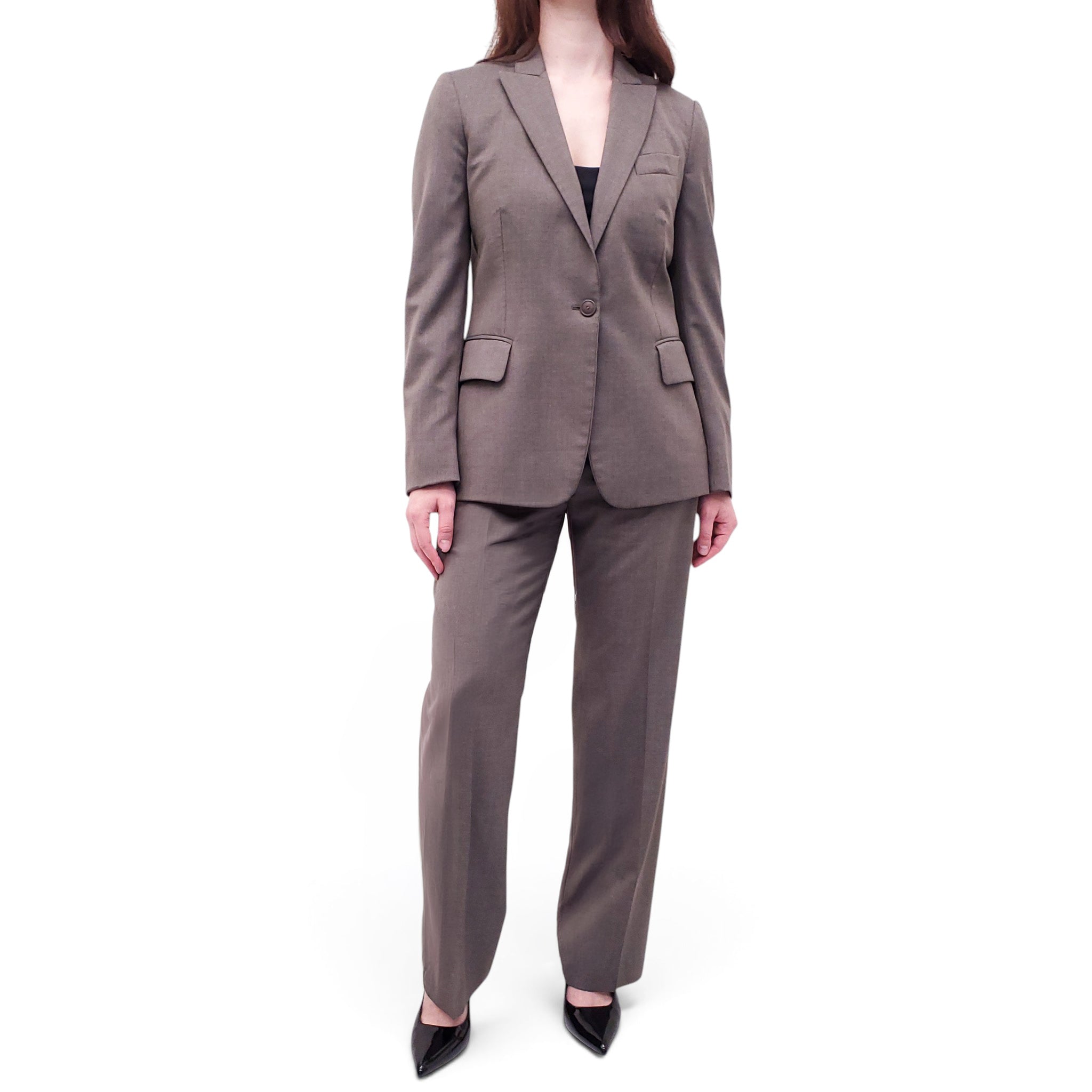 STELLA MCCARTNEY TAUPE SUIT - SIZE 40