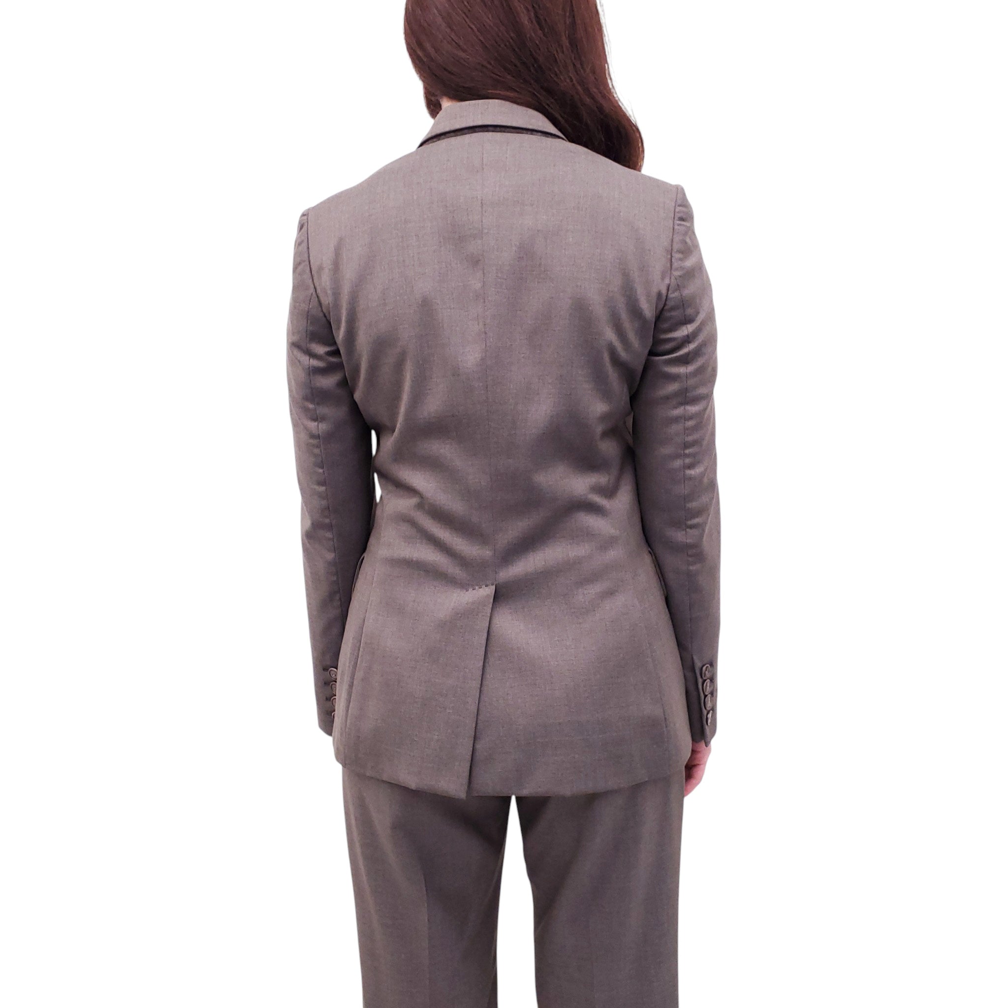 STELLA MCCARTNEY TAUPE SUIT - SIZE 40