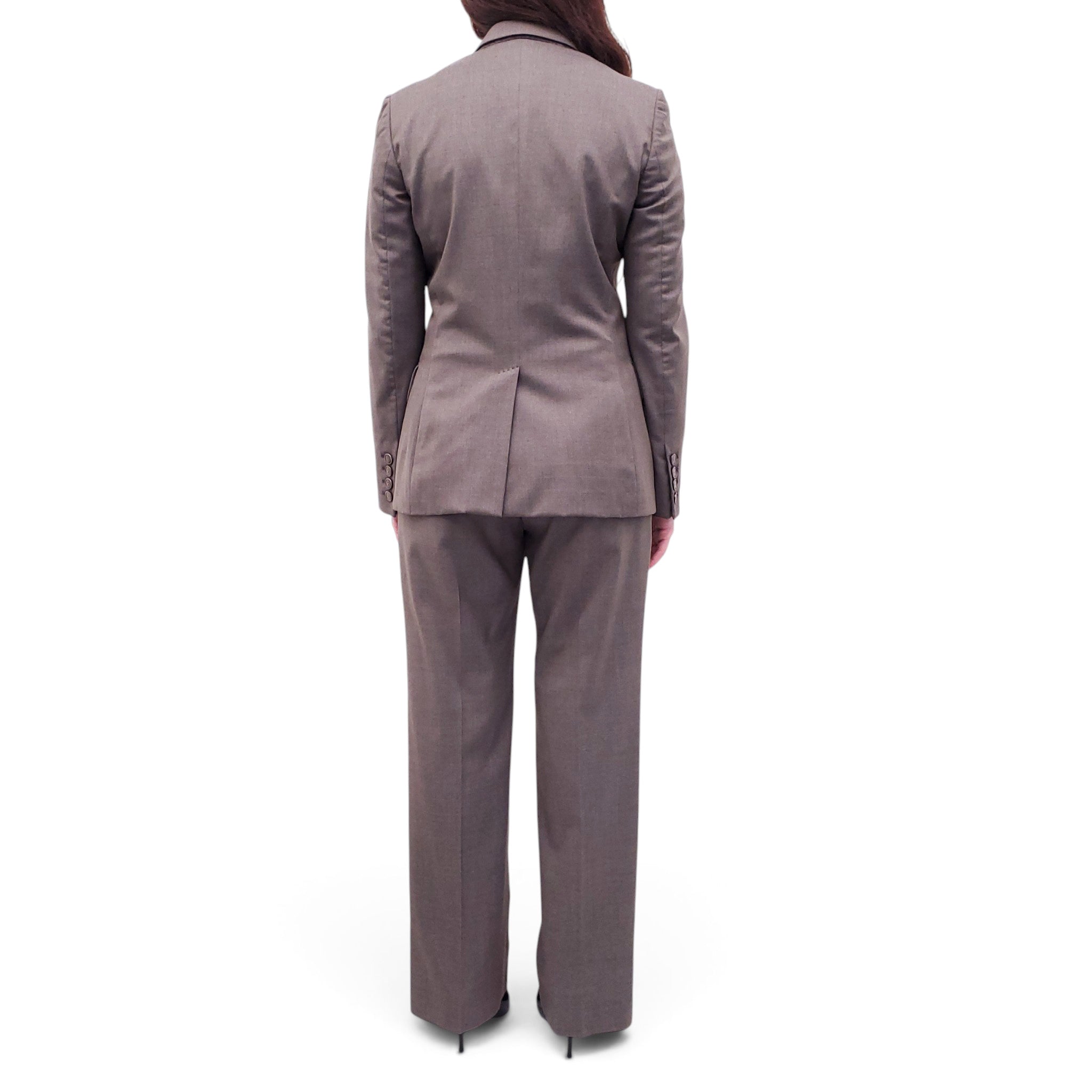 STELLA MCCARTNEY TAUPE SUIT - SIZE 40