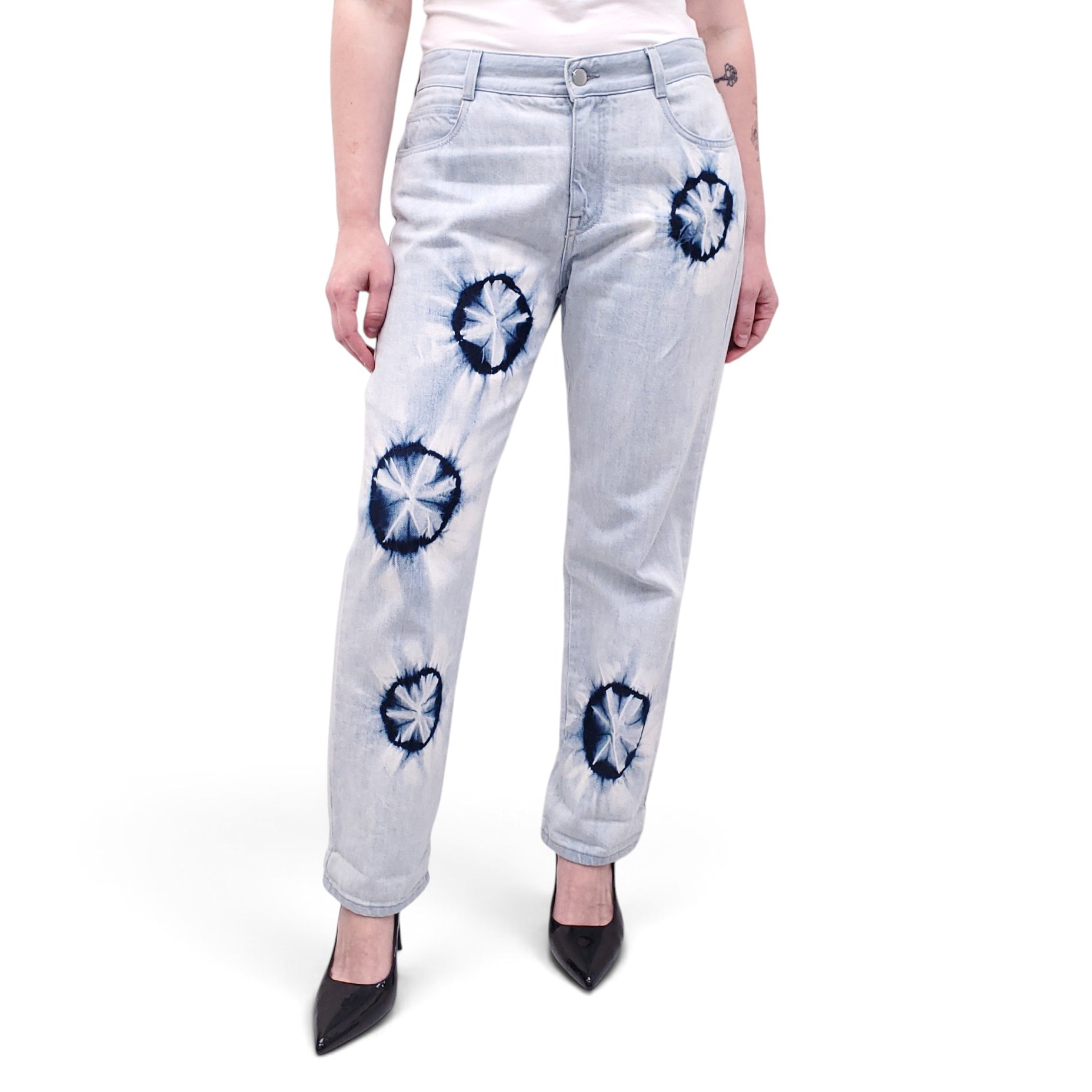 STELLA MCCARTNEY TIE DYE PATTERNED JEANS - SIZE 27