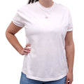 STELLA MCCARTNEY WHITE T-SHIRT WITH STAR DETAIL - SIZE 42