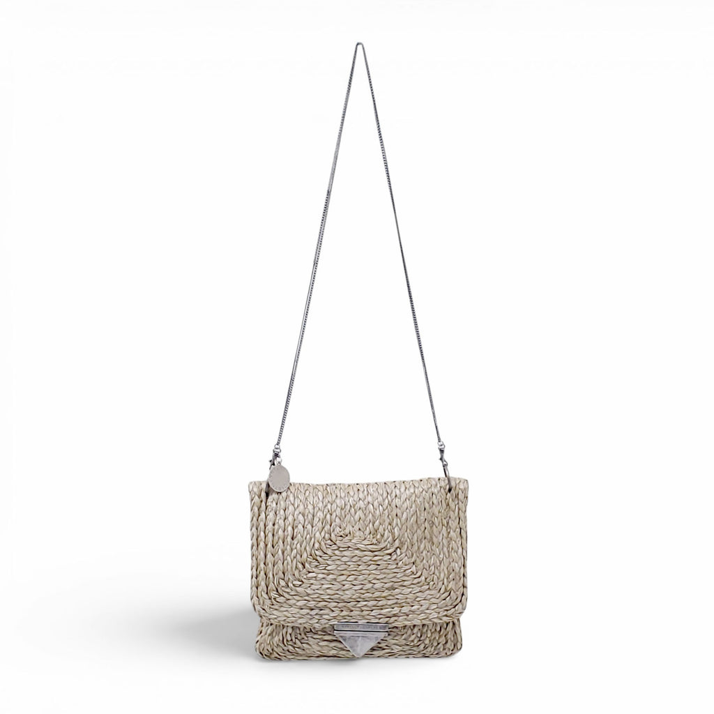 STELLA MCCARTNEY WOVEN RAFFIA SHOULDER BAG
