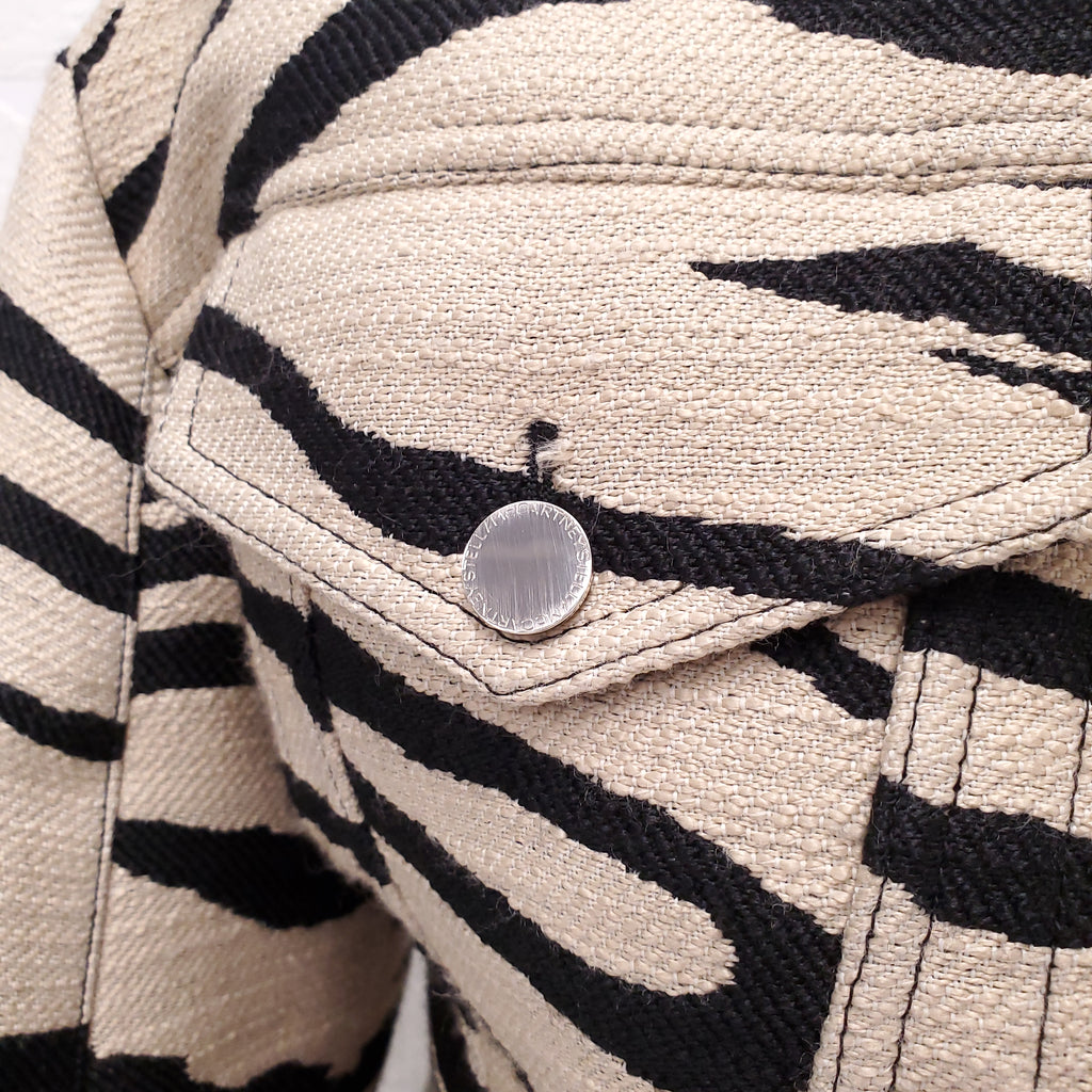 STELLA MCCARTNEY ZEBRA PRINT JACKET - SIZE 40