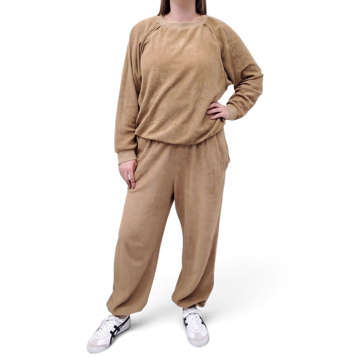 SUZIE KONDI 2-PIECE TERRY CLOTH SET - SIZE S/L