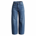 CELINE DARK WASH WIDE LEG JEANS - SIZE 24