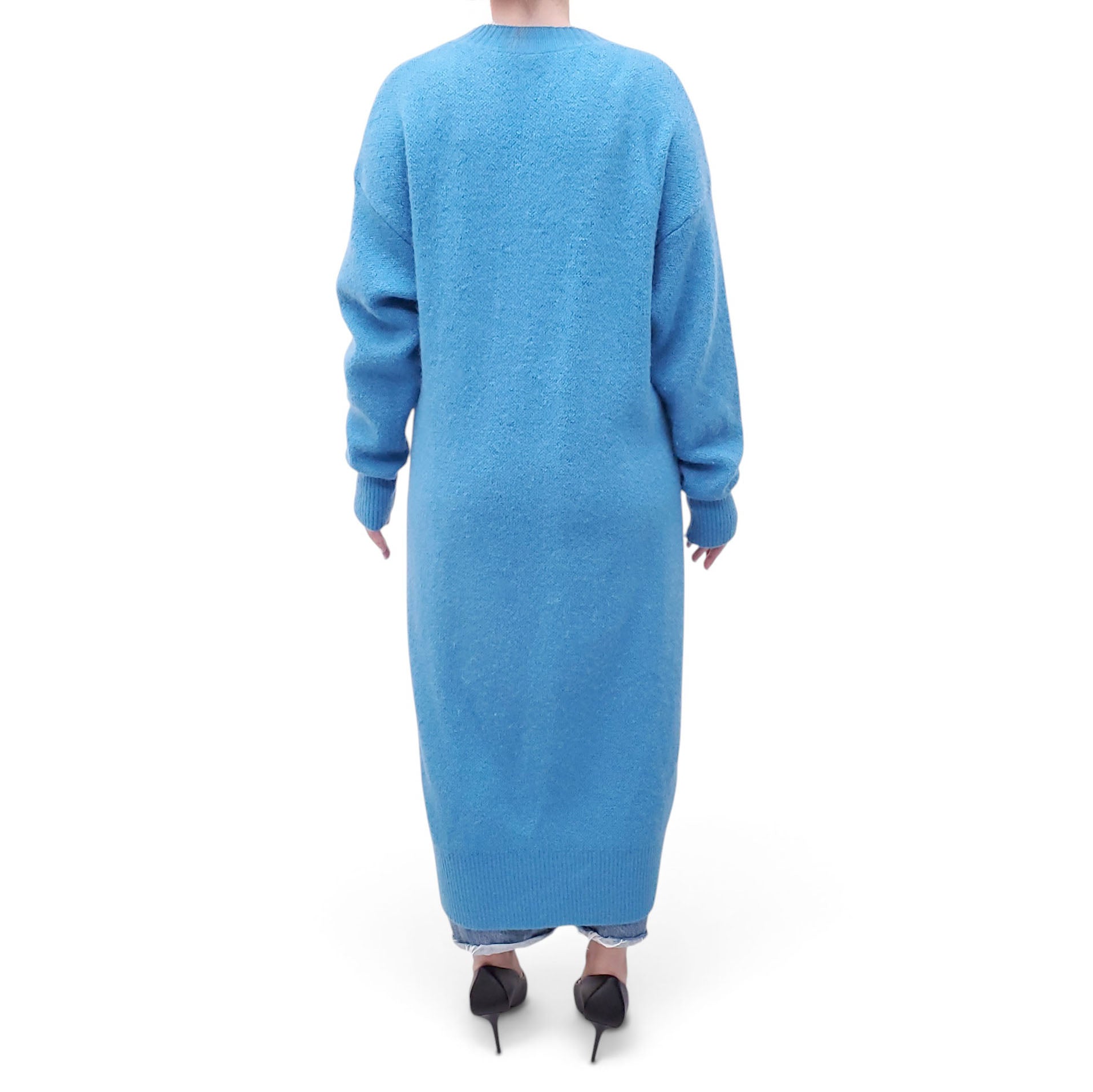 THE ATTICO BLUE LONG CARDIGAN - SIZE S