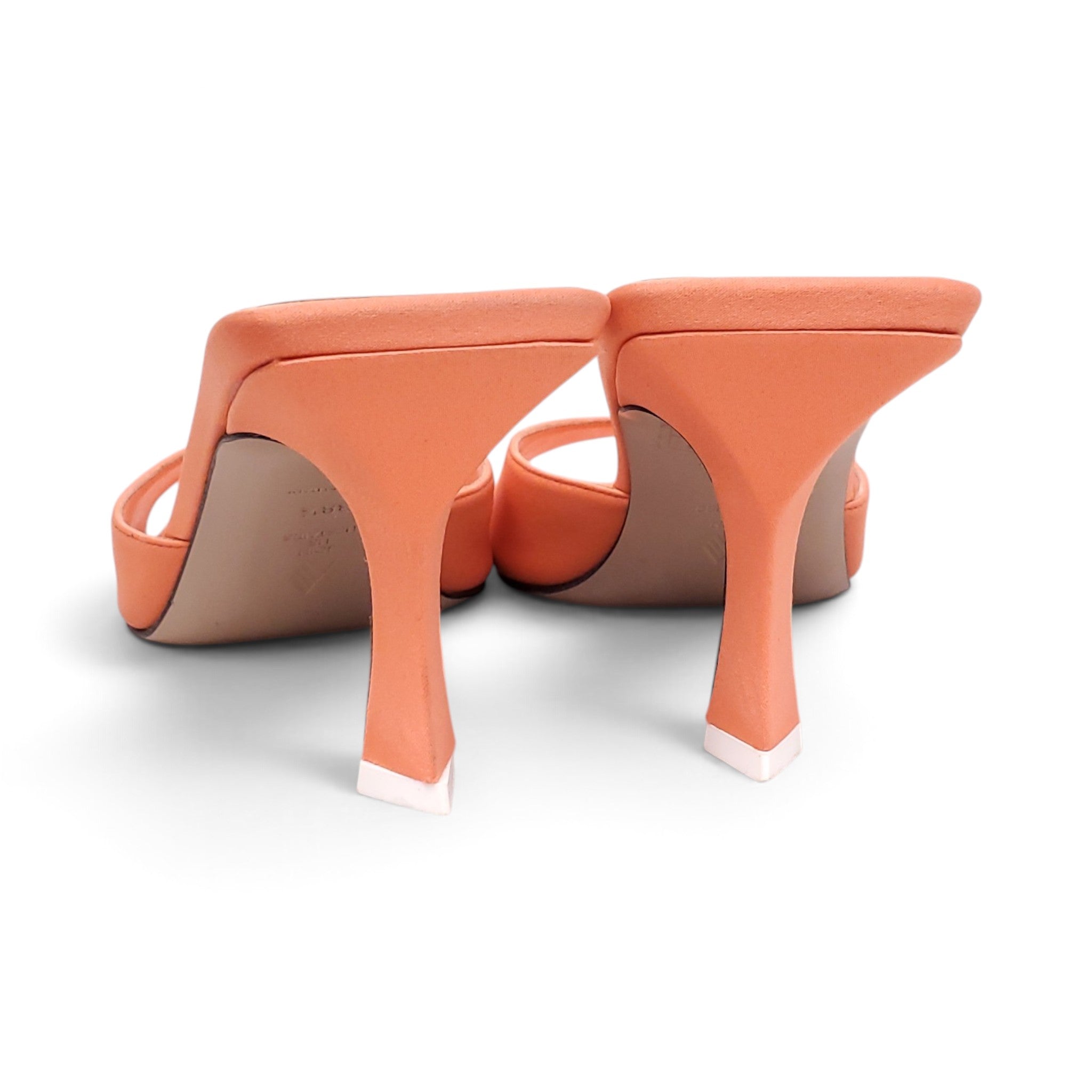 THE ATTICO ORANGE KITTEN HEELS - SIZE 38.5