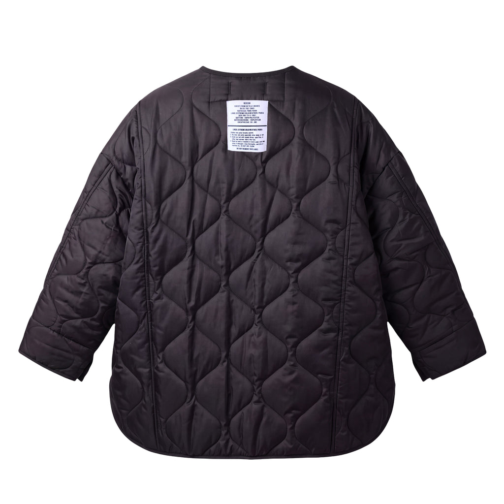THE FRANKIE SHOP BLACK CLASSIC QUILTED JACKET - SIZE XS/S