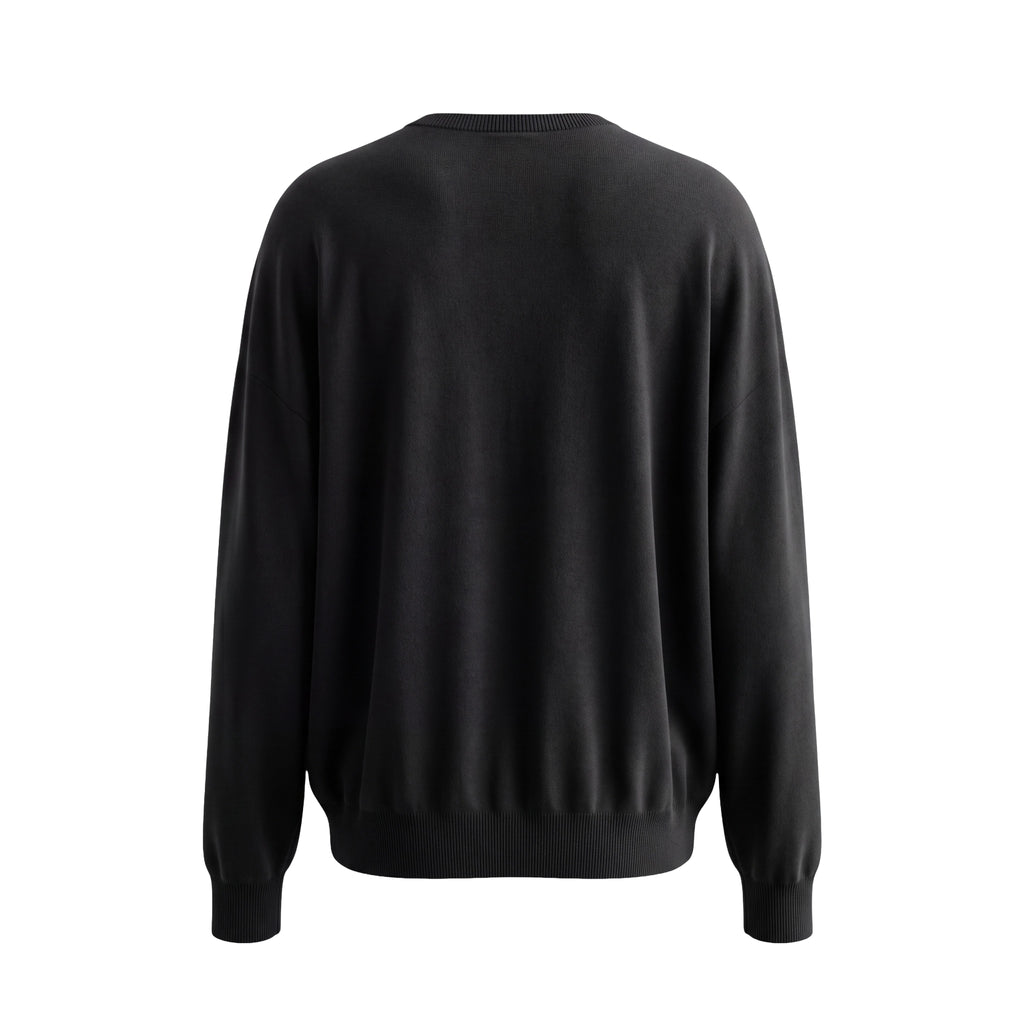 THE FRANKIE SHOP BLACK OVERSIZED SWEATER - SIZE XL