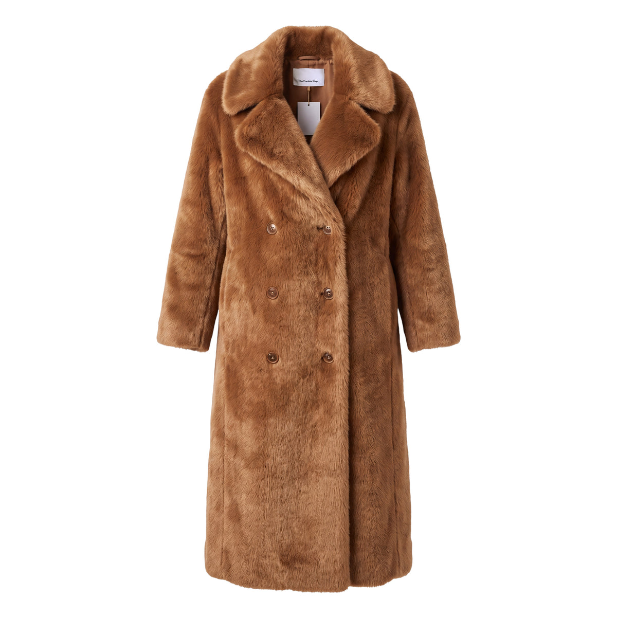THE FRANKIE SHOP FAUX FUR OVERSIZED COAT - SIZE XS/S