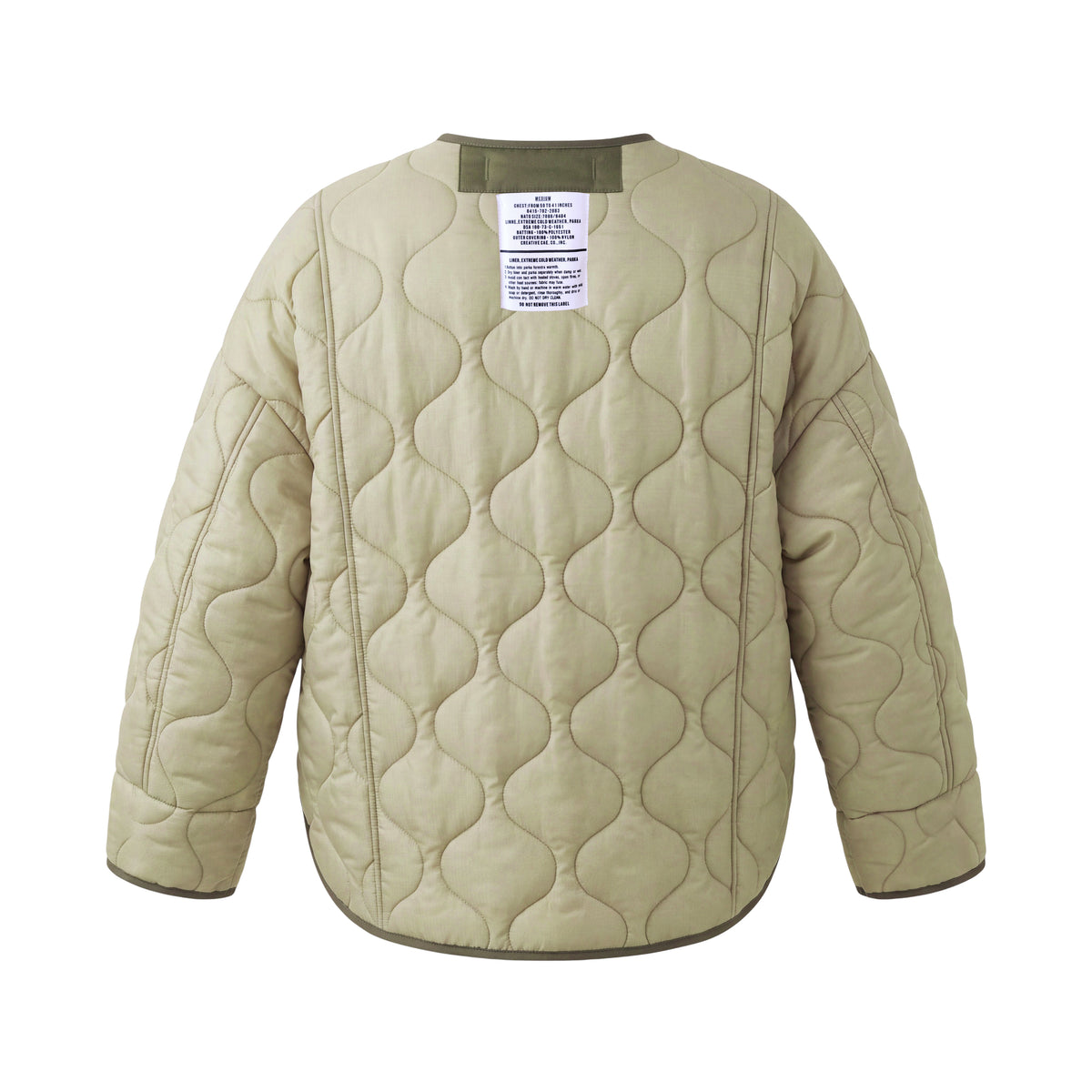 THE FRANKIE SHOP GREEN CLASSIC QUILTED JACKET - SIZE XS/S