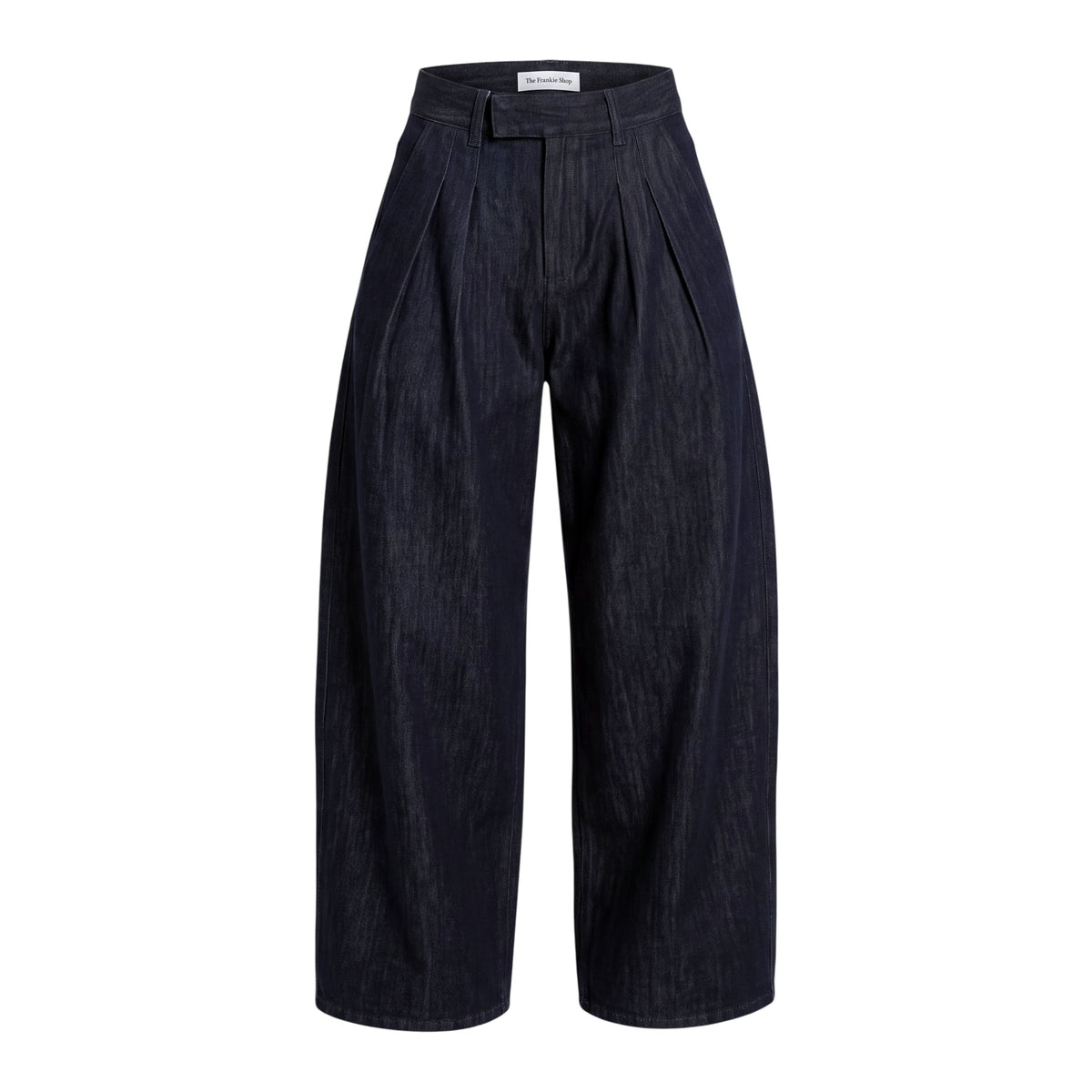 THE FRANKIE SHOP RAW WASH DENIM TROUSERS - SIZE XS